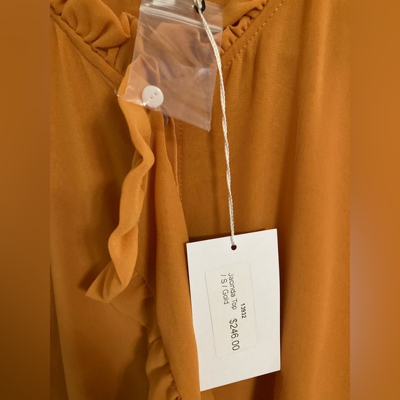 ✨HostPick✨Misa Los Angeles/Jacinda ruffle top/ Size S/New with tags - Picture 4 of 8
